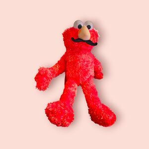 Elmo with a Mustache plush backpack NWT